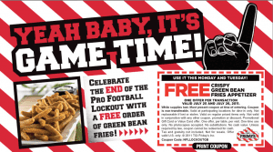 FREE Crispy Green Bean Fries at TGI Friday's