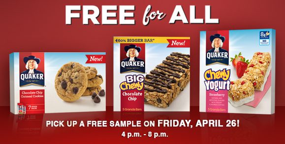 Quaker “Free For All” Event & $30 Visa Gift Card Giveaway (ends 5/6)