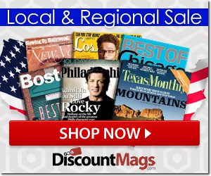 Local & Regional Magazine Sale at DiscountMags!