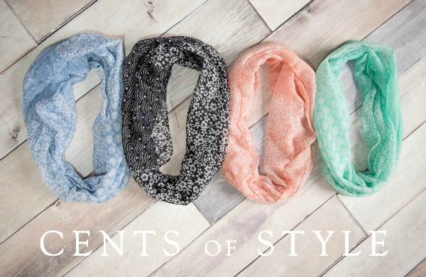 Spring Infinity Scarves for $5.95 & FREE SHIPPING