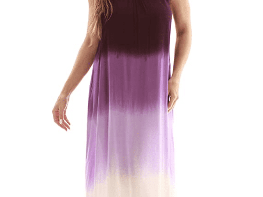 Tie-Dye Spaghetti Strap Maxi Dress Deal – $14.99