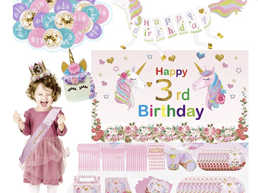 Unicorn Birthday Decorations for Girls – 50% off