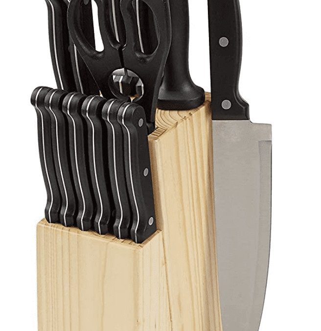 13 Piece Kitchen Knife Block Set Deal  – $30.00 (Reg. $120!)