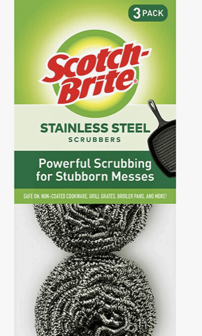 3-pack of Scotch-Brite Stainless Steel Scrubbers Deal – $1.88 or less!