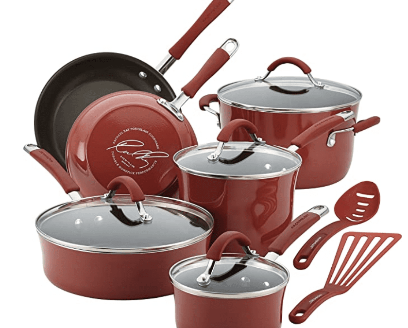 12 Piece Rachel Ray Cookware Set for just $108.99 (reg. $170) Shipped!