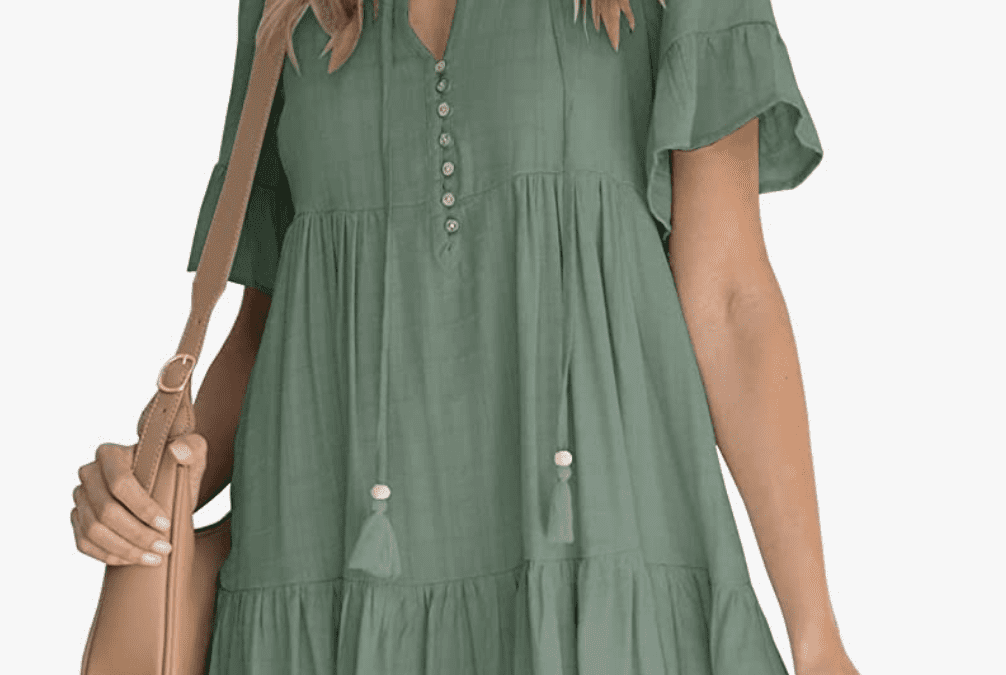 Women’s Tunic Button Down Dress Deal – $12.29 shipped!