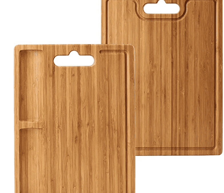 Double Sided Bamboo Cutting Board With Juice Groove Just $9.44