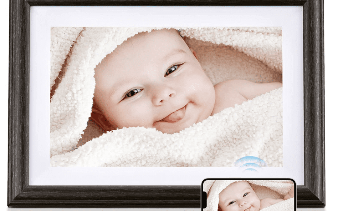 60% off WiFi Digital Picture Frame with 10.1″ HD Display and Wooden Frame!