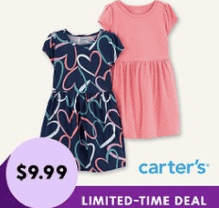 Carter’s Dress & Romper Sale – 2 for $9.99!