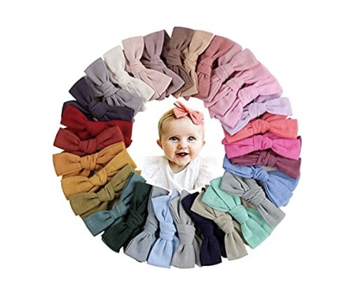 30 Baby Nylon Bow Headbands for just $5.10 shipped!!