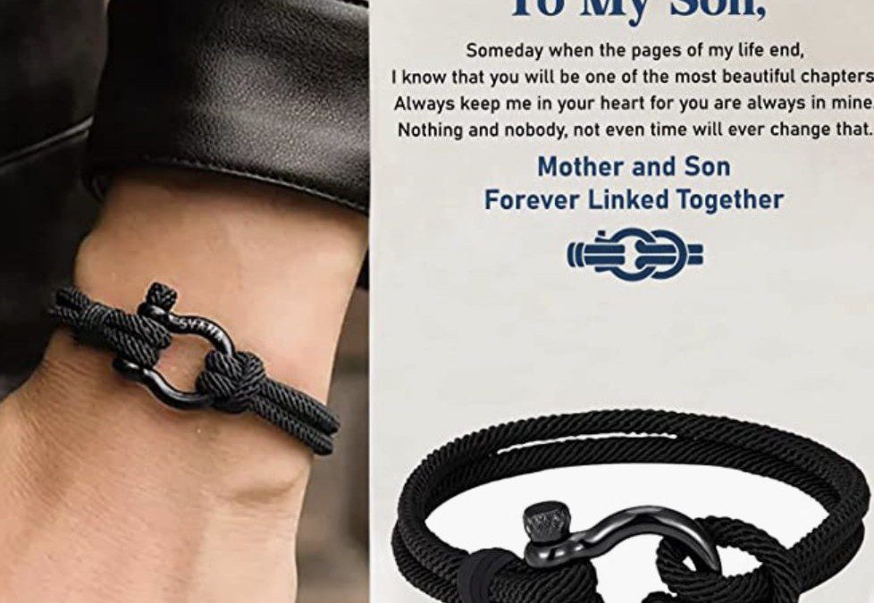 My Son Love You Forever Nautical Waterproof Bracelet -Just $2.99 shipped (90% off!)