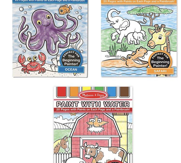 Melissa & Doug Paint With Water 3 Activity Books Set – Just $8.92