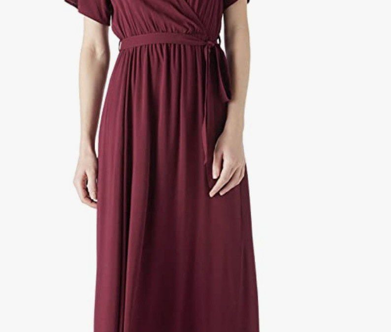 V Neck Wrap Dress Deal – As low as $6.00 shipped