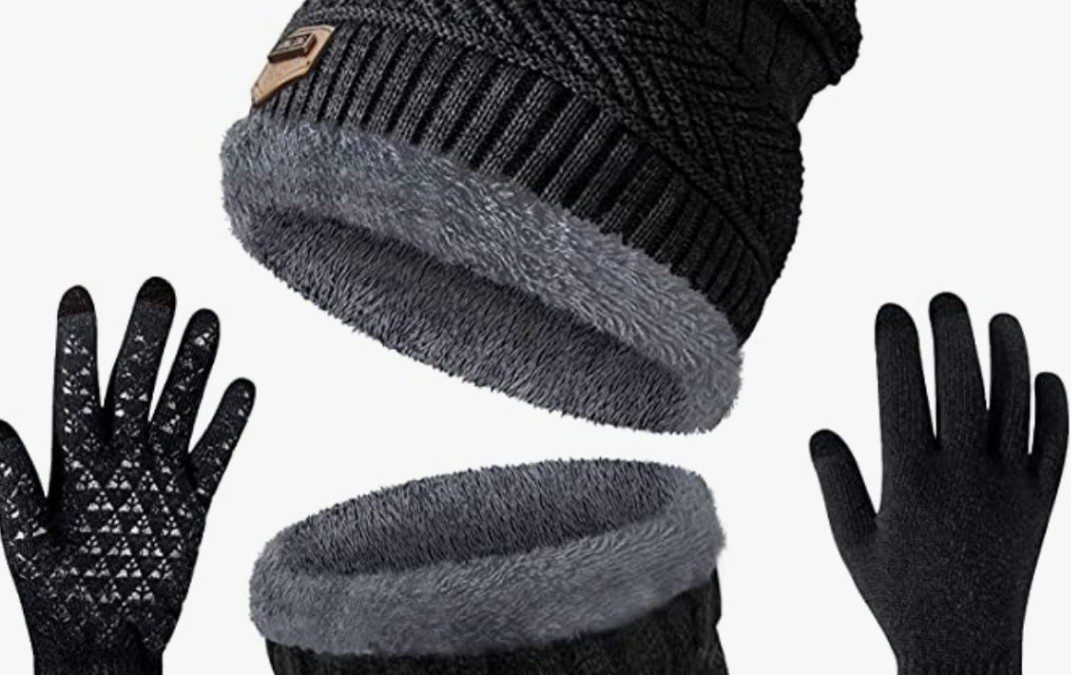 80% off – Beanie Hat, Scarf, and Glove Set – Just $3.95