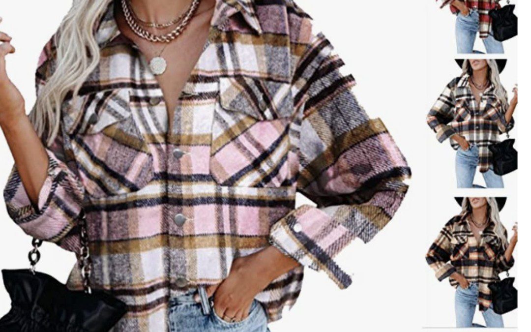 80% off – Women’s Plaid Flannel Shirt – Just $9.00