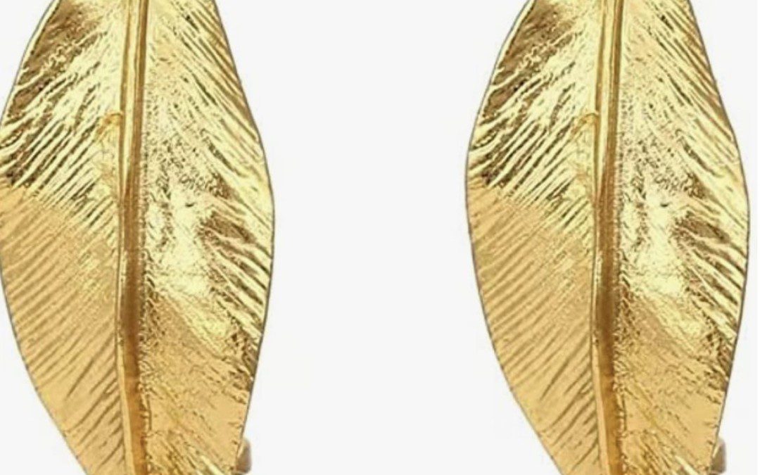 80% off Gold Leaf Earrings – Just $4.99 shipped!