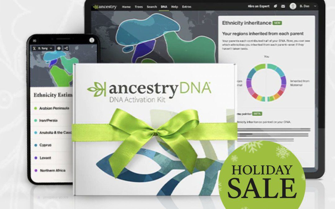 Save up to $50 on an AncestryDNA Kit!  Great Gift Idea!