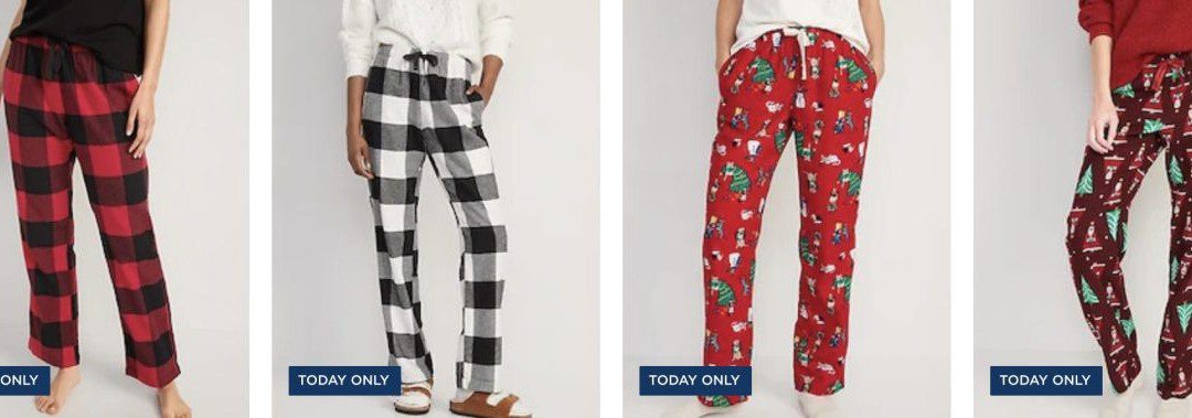 Old Navy Pajama Pants – Just $5.00 Today Only + 60% off Black Friday Sale!