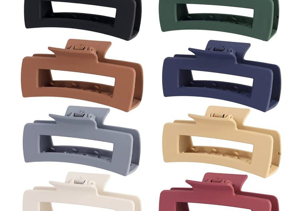 8-pack Square Hair Claw Clips – Just $5.99 shipped