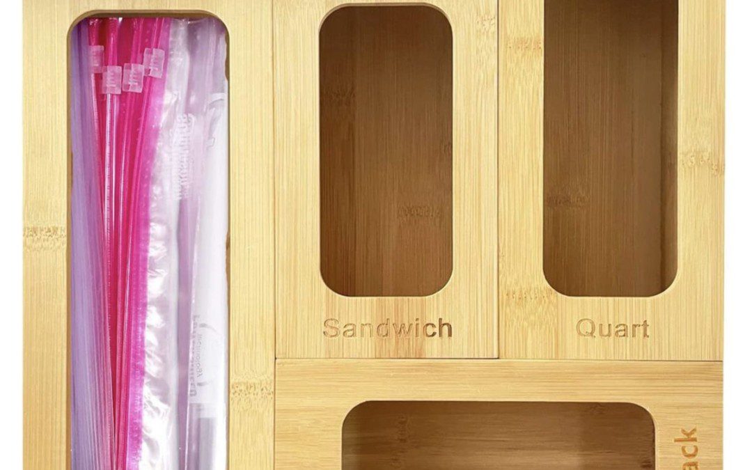 Bamboo Ziplock Bag Holders – Just $14 shipped