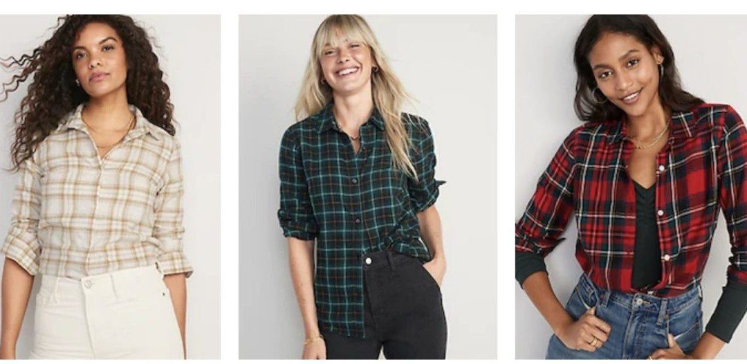 Old Navy Flannel Tops – Just $8.00 Today Only with the Extra 35% off!