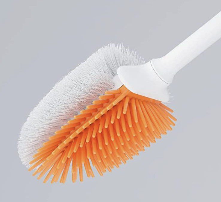 Toilet Brush with Silicone and Nylon Bristles – Just $3.59 shipped