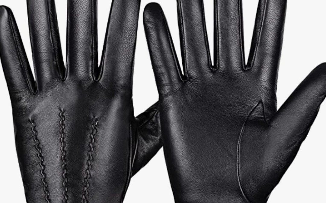 Genuine Sheepskin Leather Gloves with Touchscreen Texting –  $10 shipped