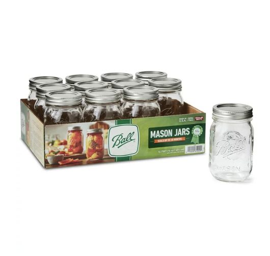 Mason Jar Sale at Walmart – 12 pack as low as $10.99!