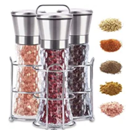 Set of 3 Salt & Pepper Mills – $11.99 shipped!