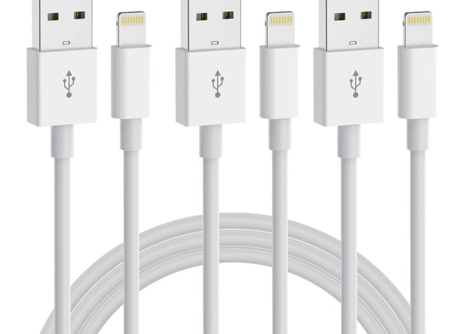 3-Pack iPhone Charging Cables (3 ft) – $3.84 shipped!