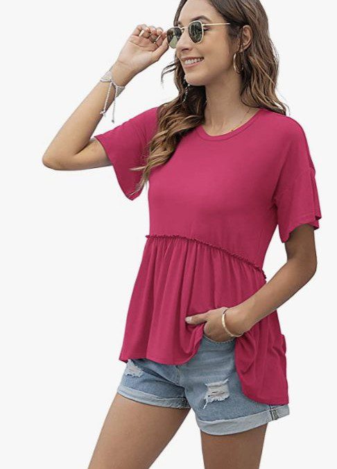 30% off Peplum Blouse Top – Just $17 shipped! {Good Reviews & Lots of Colors/Patterns}