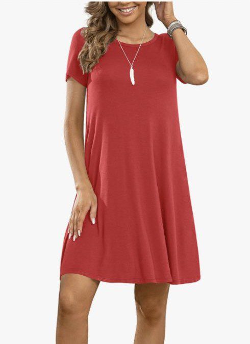 50% off Short Sleeve Summer Casual Dress – As low as $15.49 shipped!