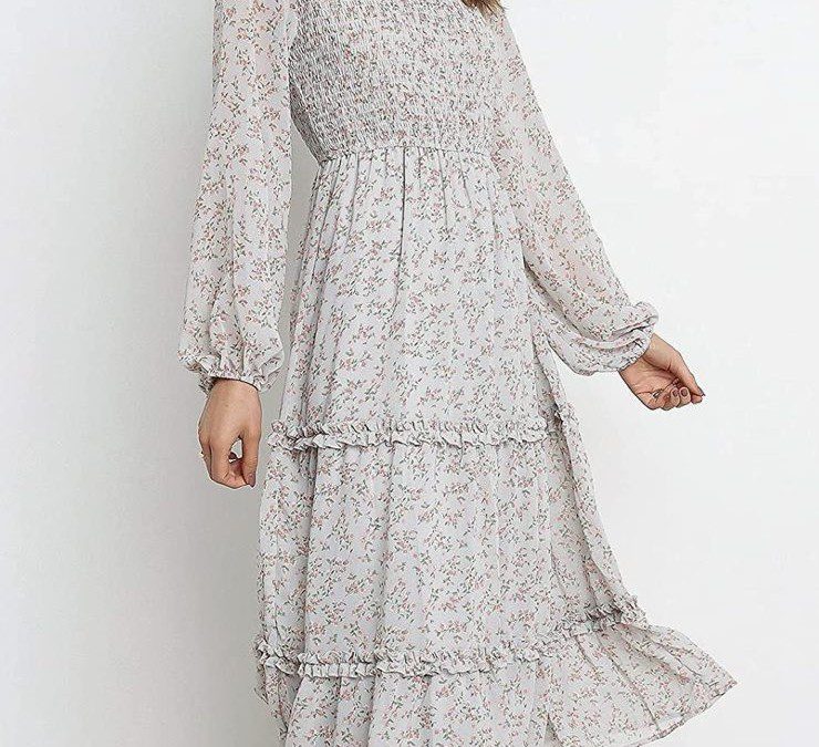 Crewneck Smocked Boho Dress – Just $17 shipped!