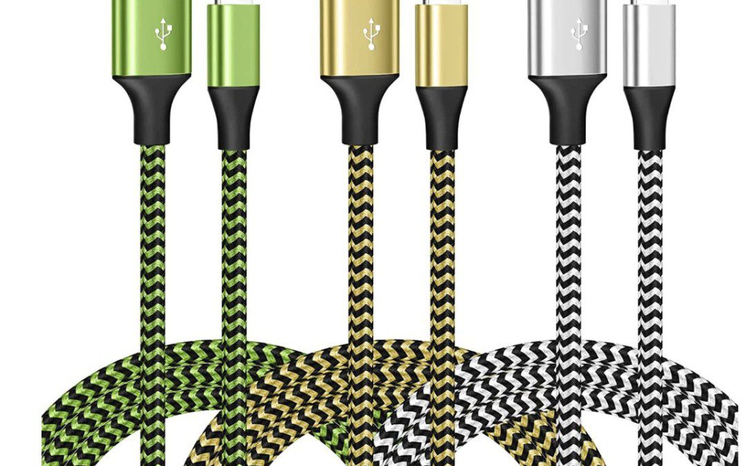 3-Pack iPhone Charging Cables (6 ft)- $4 shipped