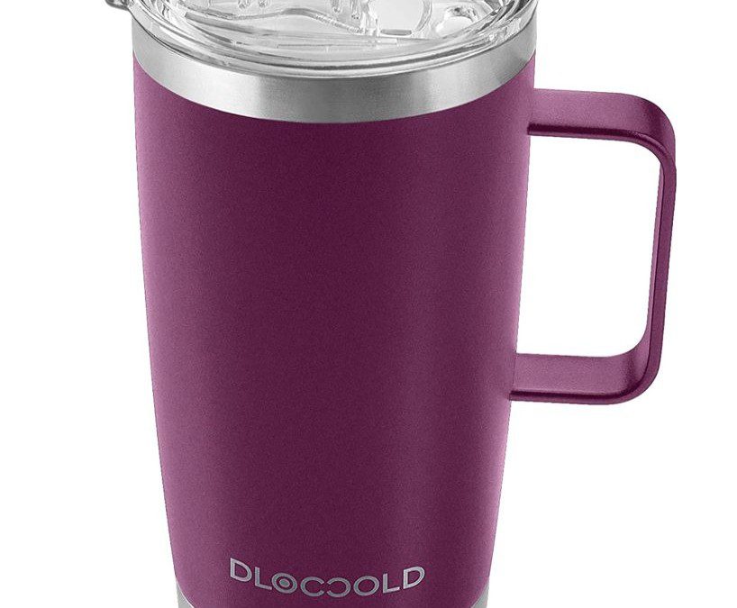 20 oz Stainless Steel Tumbler with Handle – $13.49 shipped!