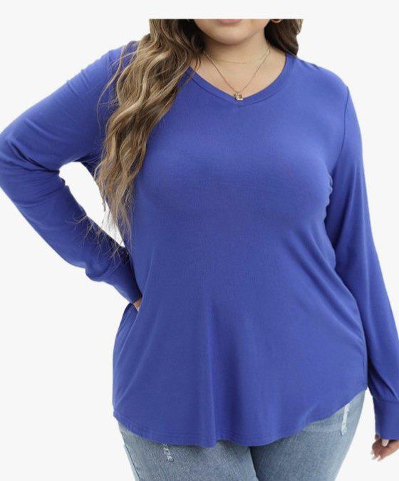 50% off Plus Size Long Sleeve Tops – As low as $9.99 each!