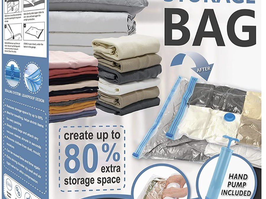 12 Pack Vacuum Storage Bags Space Savers – Just $15.99 {5 Different Sizes}