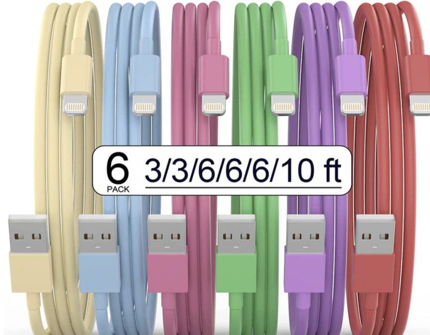 80% off 6-Pack iPhone Charging Cord – Just $5.99 shipped!