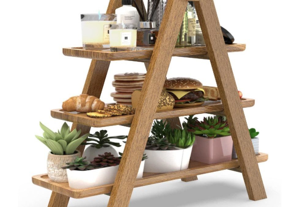 45% off 3 Tier Wood Serving Tray – Just $30.24 shipped!