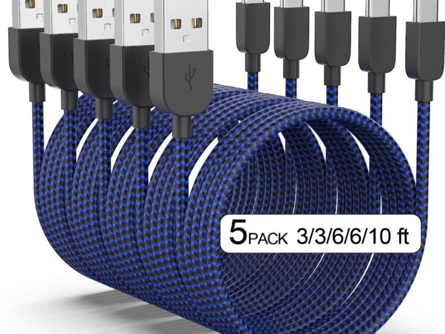 74% off Samsung Type C Charging Cables – 5 Pack – Just $8.99 shipped!