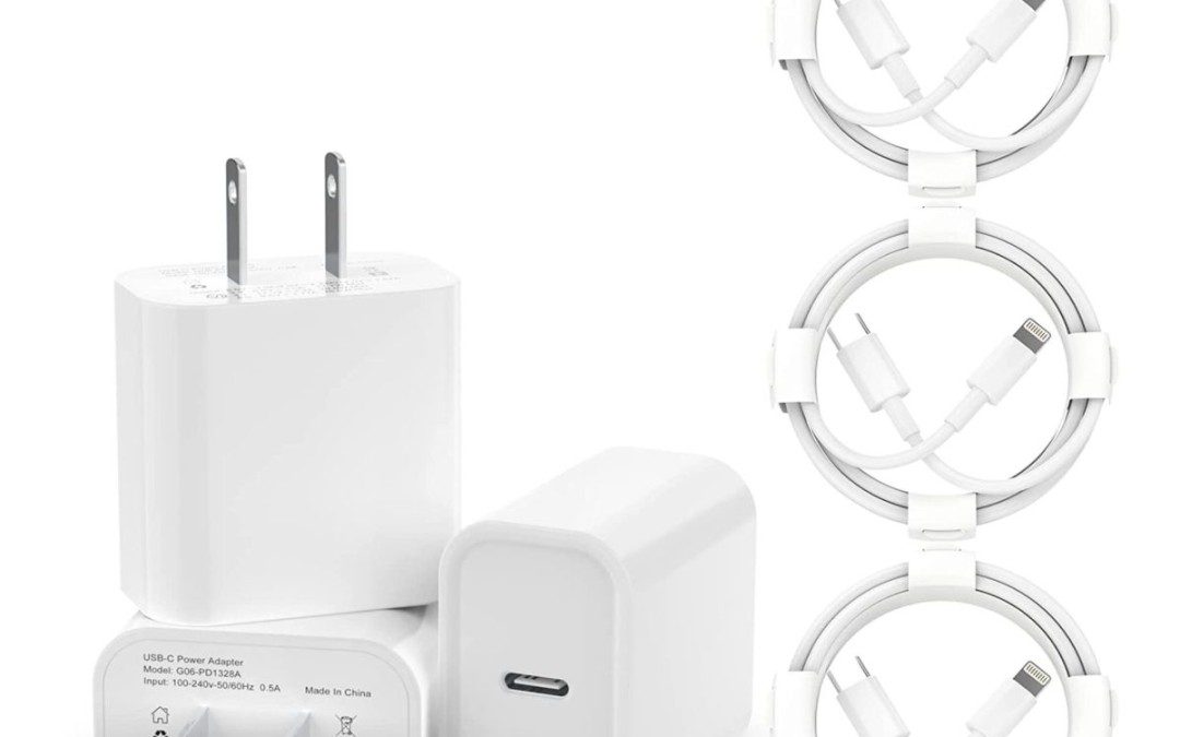 3 Pack of iPhone Fast Chargers – Just $11.79 shipped (Reg $58)