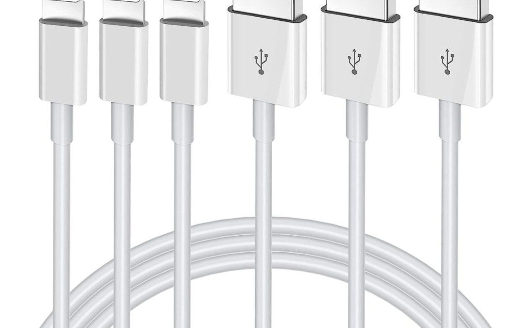 3 Pack iPhone Charging cords – $2.79- That’s just $.93 each!