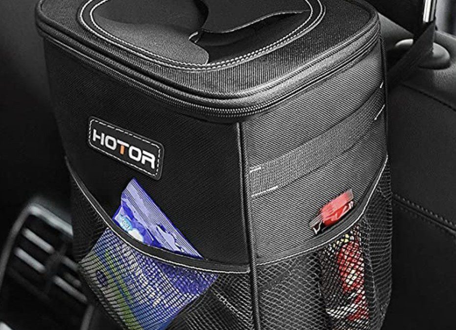 Car Trash Can with Lid and Storage Pockets – Just $4.99 shipped!