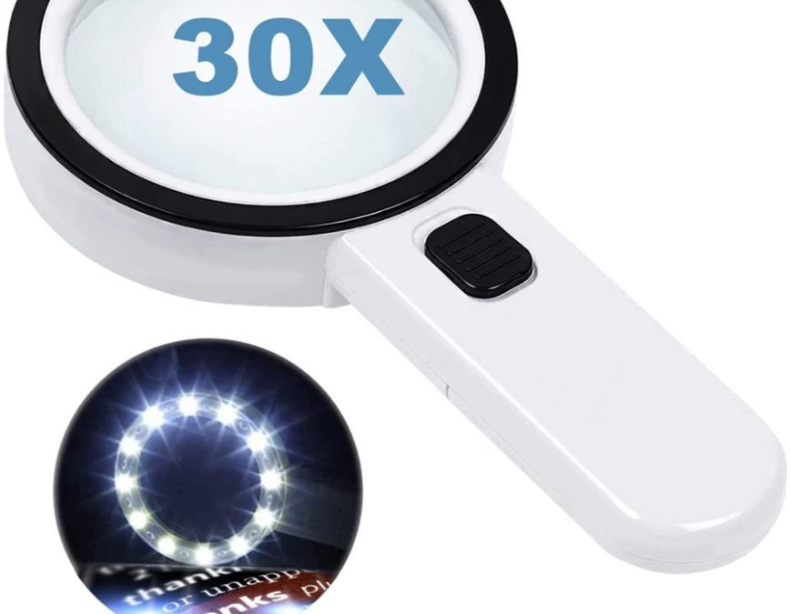 30x Magnifying Glass – Just $5.33 shipped!