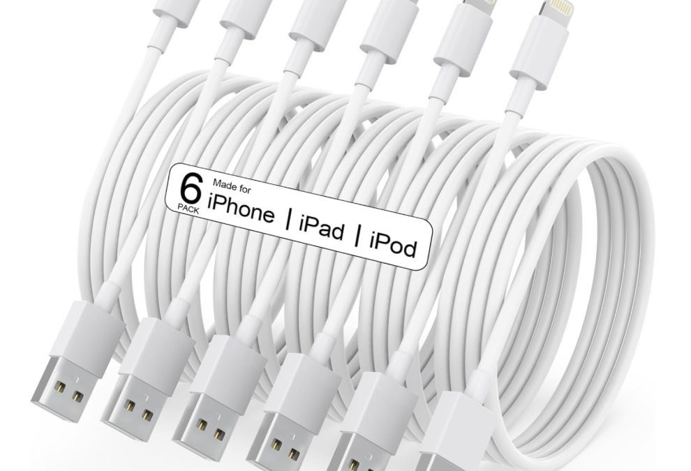 iPhone Charging Cables – 6 Pack – $6.99 shipped!