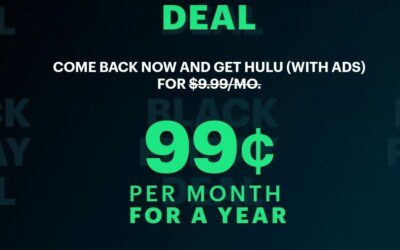 Hulu Black Friday Deal 2024 – $0.99 a Month for a Year for New and Past Customers!