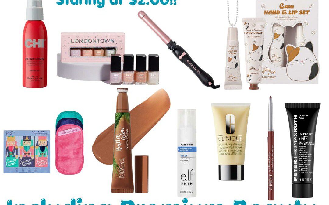 HUGE Sale on Beauty Products on Amazon, including Premium Brands!  Prices starting at $2.00!