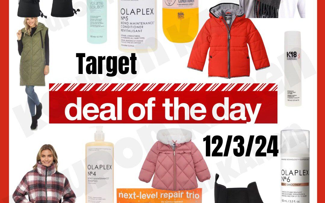 Target  Deals of the Day 12/3/24 – Cold Weather Gear and Hair Care Products